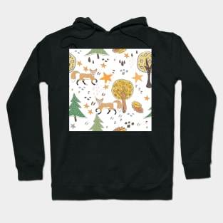 Fox Pattern Hoodie